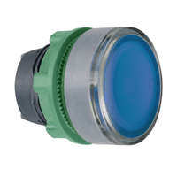Schneider Electric Zrt. Schneider Electric Harmony XB5 - ZB5AH063C0 - műanyag világító nyomógomb fej, Ø22, nyomó - nyomó, kék, szürke perem
