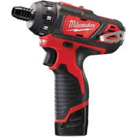 Milwaukee Electric Tool Corporation Milwaukee M12 Szuperkompakt csavarozó, 0-1500 ford/perc, 2x2.0Ah akkumulátorral, 40 perces töltővel, kofferrel M12 BD-202C 4933441900