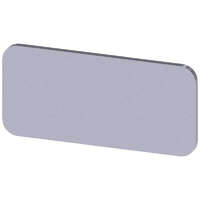 Siemens Siemens 3SU1900-0AC81-0AA0 címke 12,5 x 27 mm, ezüst/fekete, felirat nélkül, bepattintható vagy felragasztható