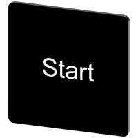Siemens Siemens 3SU1900-0AE16-0DT0 címke 27 x 27 mm, fekete/fehér, fehér Start felirat, bepattintható vagy felragasztható