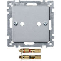 Schneider Electric Zrt. MERTEN Fedlap, high-end" hangszóró csatlakozókhoz, System-M, alumínium 469360 Schneider"