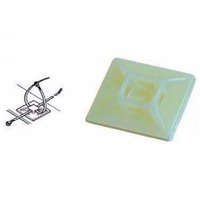 HAUPA GmbH Haupa kábelkötegelő talp 19x19 /3,6 fehér, csavarozható, öntapadós 26