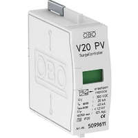 OBO Bettermann Holding GmbH & Co. KG Túlfeszültség védő V20-C 0-300PV Levezető-betét napelemes rendszerhez 300V DC OBO 5099611