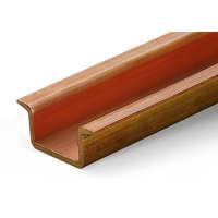 WAGO HUNGÁRIA Kft. Wago réz rögzítő sín35 x 15 mm 2,3mm vastag, rézszínű (210-198)