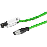 Siemens Siemens 6XV1871-5TN10 IE connecting cable M12-180/IE FC RJ45, 10m (szerelt kábel)