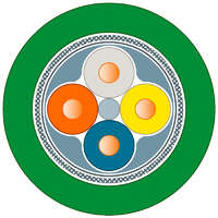 Siemens Siemens 6XV1840-2AN50 SIMATIC NET, IE FC TP STANDARD kábel, GP 2x2 (profinet A típ.) 50 m-es kiszerelés