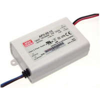 MEAN WELL ENTERPRISES CO., LTD. Egykimenetes Mean Well LED tápegység, APV-35-12, Vin: 90-264 VAC/127-370 VDC, Vout: 12 VDC / 0-3 A, P: 36 W