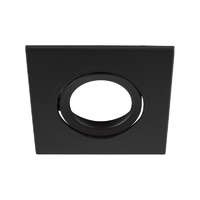 SLV GmbH. Süllyesztett spot lámpatest takaró SLV Universal Downlight-hoz IP20, billenthető, négyszög., fekete SLV 1007184