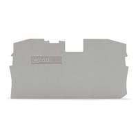 WAGO HUNGÁRIA Kft. Wago TopJob_S vég- és válaszlap, szürke, 2010-es kapocshoz (2010-1291)