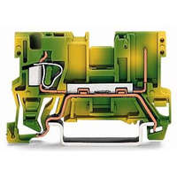 WAGO HUNGÁRIA Kft. Wago 1 vezeték/1 tű föld dugaszolható sork.zöld-sárga 769-237