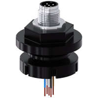 Siemens Siemens 3SU1900-0JK10-0AA0 M12 5P beépíthető csatlakozó dugó, műanyag, M20/M25