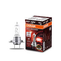 OSRAM GmbH Osram Night Breaker Silver H7 autólámpa, akár 100% több fény, 130 méteres fénykéve, hosszú élettartam, 1500 lumen, 12 V, PX26d, megbízható minőség, 64210NBS, 1 darab/doboz