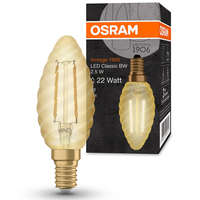 Ledvance Gmbh Osram Vintage BW E14 2,5W 220lm 2400K, borostyán - 22W izzó helyett