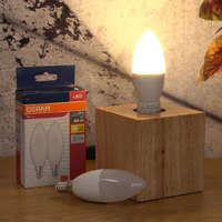 Ledvance Gmbh Osram E14 LED Value Classic gyertya fényforrás 7,5W, 806 lm, 2700 K, 60 W izzó helyett (2 darabos)