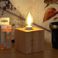 Ledvance Gmbh Osram E14 LED SStar+ gyertya 3,4W 470lm 2700K melegfehér, szabályozható 300° víztiszta - 40W izzó helyett