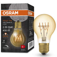 Ledvance Gmbh Osram E27 LED 4,8W, 400 lm, 2200 K, candlelight, dimmelhető, arany színű színű üveg-35 W izzó helyett - Vintage 1906 DIM Classic A Gold filament