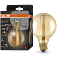 Ledvance Gmbh Osram E27 LED 5,8W, 470 lm, 2200 K, candlelight, dimmelhető, arany színű színű üveg-40 W izzó helyett - Vintage 1906 DIM Classic Globe95 Gold filament