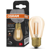 Ledvance Gmbh Osram E27 LED 4,8W, 360 lm, 2200 K, candlelight, dimmelhető, arany színű színű üveg-30 W izzó helyett - Vintage 1906 DIM Classic Edison Gold filament