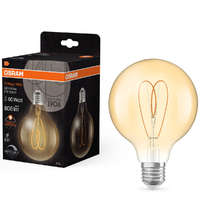 Ledvance Gmbh Osram E27 LED Vintage, 8W, 806 lm, 2200 K, candlelight, dimmelhető, arany színű színű üveg-60 W izzó helyett - Vintage 1906 Classic Heart Filament G95 Gold