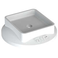 J. Pröpster GmbH J.Pröpster 1047 műanyag rozetta szürke, Niro kapocshoz