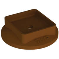 J. Pröpster GmbH J.Pröpster 1048 műanyag rozetta barna Niro kapocshoz