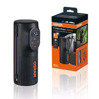 OSRAM GmbH Osram Tyreinflate 2000, kompakt újratölthető akkumulátoros gumiabroncs kompresszor digitális kijelzővel, USB-ről tölthető powerbank funkcióval és LED világítással, OTIR2000, autóhoz, kerékpárhoz (OTIR2000)