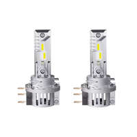 OSRAM GmbH Osram LEDriving HL Easy H15 szett hidegfehér LED tompított, távolsági, nappali menetfény és helyzetjelző világítás szett, 6500 K, ultrakompakt kialakítás, PGJ23t-1 foglalat, aktív hűtéssel, 2db/csomag, 64176DWESY-2HB