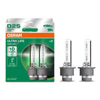 OSRAM GmbH Osram Xenarc Ultra Life D2S xenon fényszórólámpa, 85V, 35W, 4300K színhőmérséklet, extrém hosszú élettartam, 3200 lumen fényáram, P32d-2 foglalat, 66240ULT-2HB, 2db/doboz