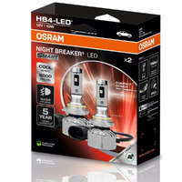 OSRAM GmbH Osram Night Breaker LED Smart HB4 ködlámpa szett, extra széles fénynyaláb, 6000K hidegfehér fény, akár 6-szor hosszabb élettartam, P22d foglalat, 9006DWNBSM-2HB, 2db/csomag