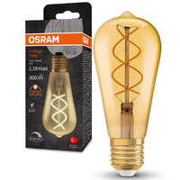 Ledvance Gmbh Osram E27 LED 4W, 300 lm, 2000 K, candlelight, dimmelhető, arany színű színű üveg-25 W izzó helyett - Vintage 1906 DIM Classic Edison Gold filament