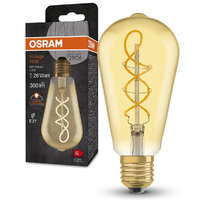 Ledvance Gmbh Osram E27 LED 4W, 300 lm, 2000 K, candlelight, arany színű színű üveg-25 W izzó helyett - Vintage 1906 Classic Edison Gold filament