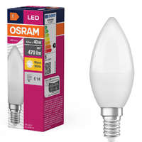 Ledvance Gmbh Osram E14 LED gyertya, 4,9W, 470 lm, 2700 K, melegfehér, opál műanyag-40 W izzó helyett - Value Classic B