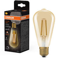 Ledvance Gmbh Osram E27 LED 7,2W, 806 lm, 2400 K, candlelight, dimmelhető, arany színű színű üveg-60 W izzó helyett - Vintage 1906 DIM Classic Edison Gold filament