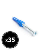 Globiz International Kft. Tipli + csavar - 6 x 30 mm - 35 db / csomag