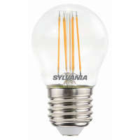 Feilo Sylvania Europe Limited LED kisgömb 4,5W E27 470lm 2700K meleg fehér COG fényforrás 300fok Ra80 230V ToLEDo RT Ball átlátszó 0029503 Sylvania