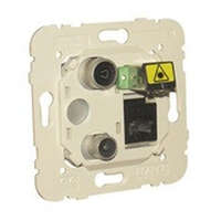 ELKO EP, s.r.o. 21535 Multimédia aljzat R-TV-DAT végponti + CAT6 UTP + FO-SC-APC, Elko Ep