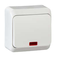 Schneider Electric Zrt. Schneider Prima 101 J egypólusú kapcsoló, jelzőfényes, 10AX, IP20 fehér (WDE001014)