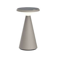 KLAUSEN EXIM KFT KLAUSEN Vivid KL148018 napelemes LED asztali lámpa, 1,6W, 2700K, 160lm, bézs IP44