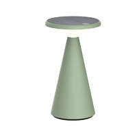 KLAUSEN EXIM KFT KLAUSEN Vivid KL148019 napelemes LED asztali lámpa, 1,6W, 2700K, 160lm, olívazöld IP44