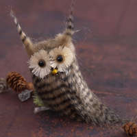 QX-IMPEX Kft. Karácsonyi bagoly faágon barna vagy fehér színben- a szín véletlenszerűen kerül kiválasztásra