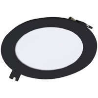 Rábalux Zrt. Süllyesztett mennyezeti LED panel, melegfehér fényű, 6W, fekete, 12 cm - Shaun 2 Rábalux 071225