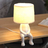 Rábalux Zrt. Design asztali lámpa törpe alakos talapzattal, 30 cm, krémszínű - Smurfy Rábalux 74218