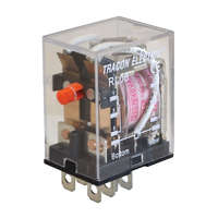 Tracon Budapest Kft. Tracon miniatűr teljesítmény relé 230V AC / 2×CO (10A, 230V AC / 28V DC) RL08-240AC
