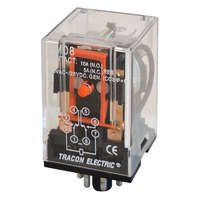 Tracon Budapest Kft. Ipari relé 12V DC / 2×CO, (3A, 230V AC / 28V DC) RM08-12DC