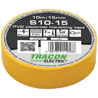Tracon Budapest Kft. Szigetelő szalag 10x15 sárga S10-15 Tracon