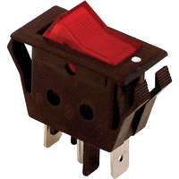 Tracon Budapest Kft. Készülékkapcsoló BE-KI, piros-világító 16(6)A 3P 250V AC TES-11 Tracon