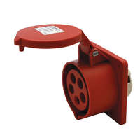 Tracon Budapest Kft. Ipari csatlakozó DAFB-164 5P 16A 400V IP44 beépíthető dugalj egyenes TICS-415 Tracon