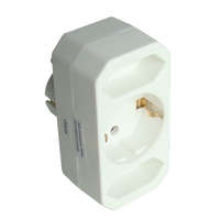 Tracon Budapest Kft. Többférőhelyes átalakító csatlakozó, 2/1db EURO/SHUKO (2,5/16 A) TN2/1