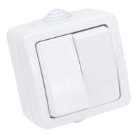 Tracon Budapest Kft. Falon kívüli 2-áramkörös kapcsoló 10AX, IP54, (2x101) TR-PH05-2 Tracon