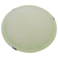 Tracon Budapest Kft. Üveg mennyezeti UFO lámpatest, zöld E27, max.1×60W, D=300 mm Tracon UFO-1-Z